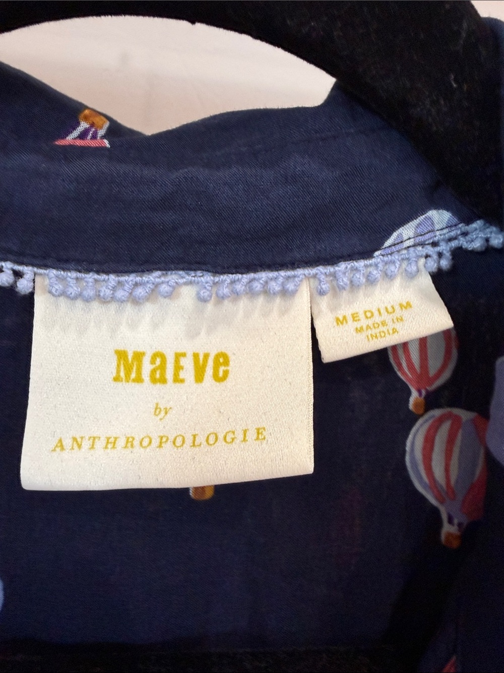 Like new Maeve hot air balloon button up blouse - Picture 2 of 4